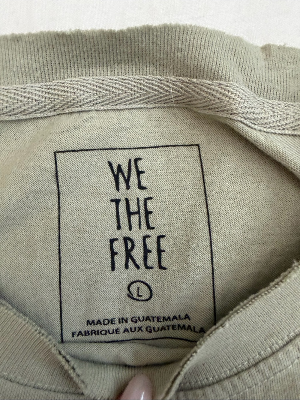 We The Free Boxy Crop Tee in Light Sage - Picture 2 of 3